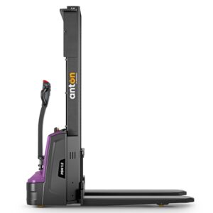 AntOn by Jungheinrich elektrische stapelaar PSM 1.2, met tweevoudige telescoop hefmast, draagvermogen 1.200 kg, hefhoogte 2.522 mm